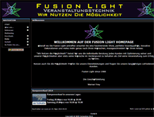 Tablet Screenshot of fusionlight.ch